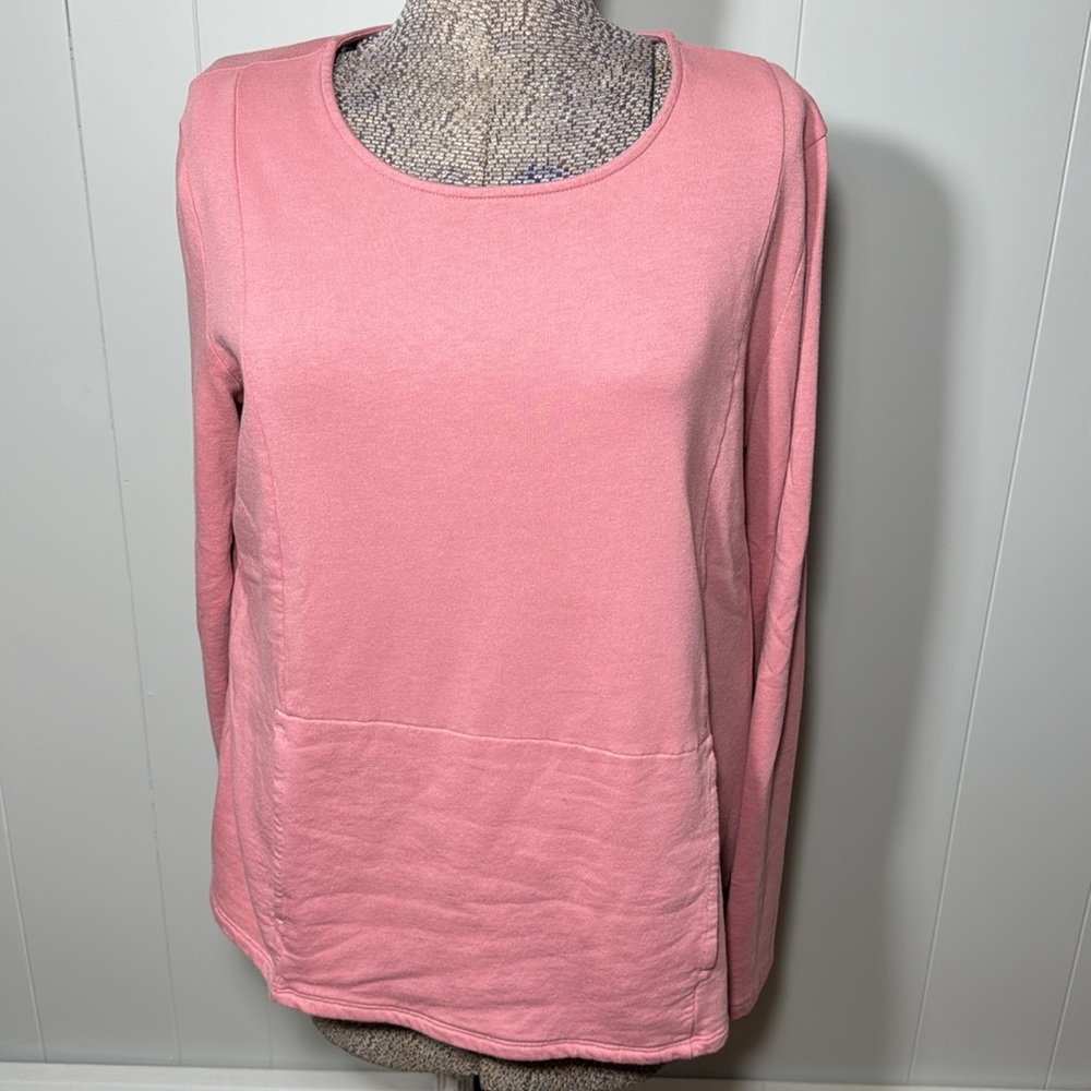 Preswick & Moore Women’s Large Mauve Sweatshirt Front Pocket Crew Neck